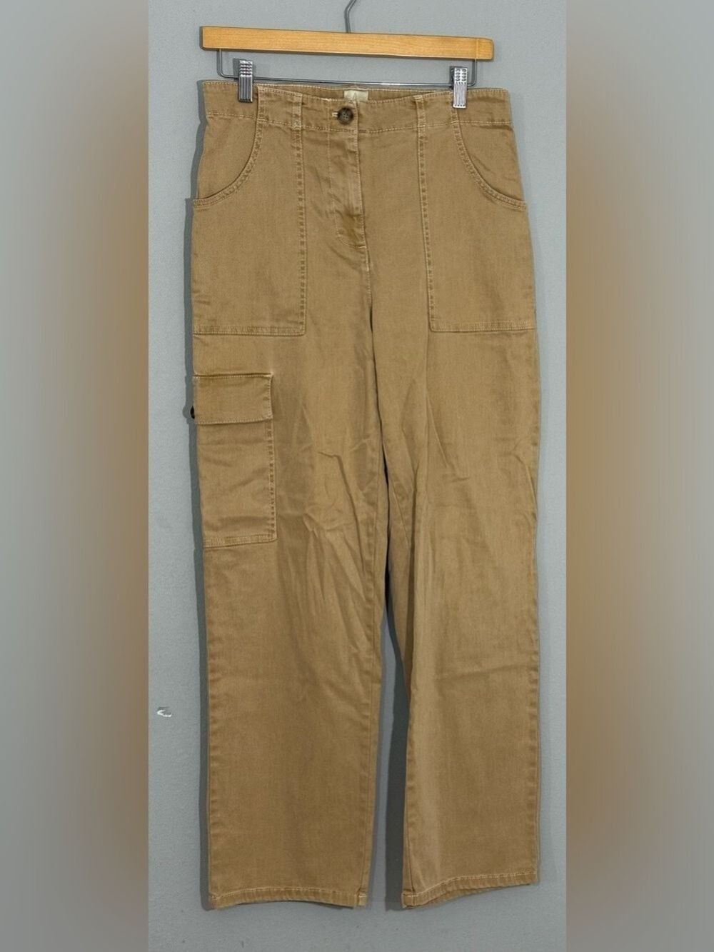 Joie Cargo Pants Women’s Size 8 Camel Tencel Blend Utility Straight